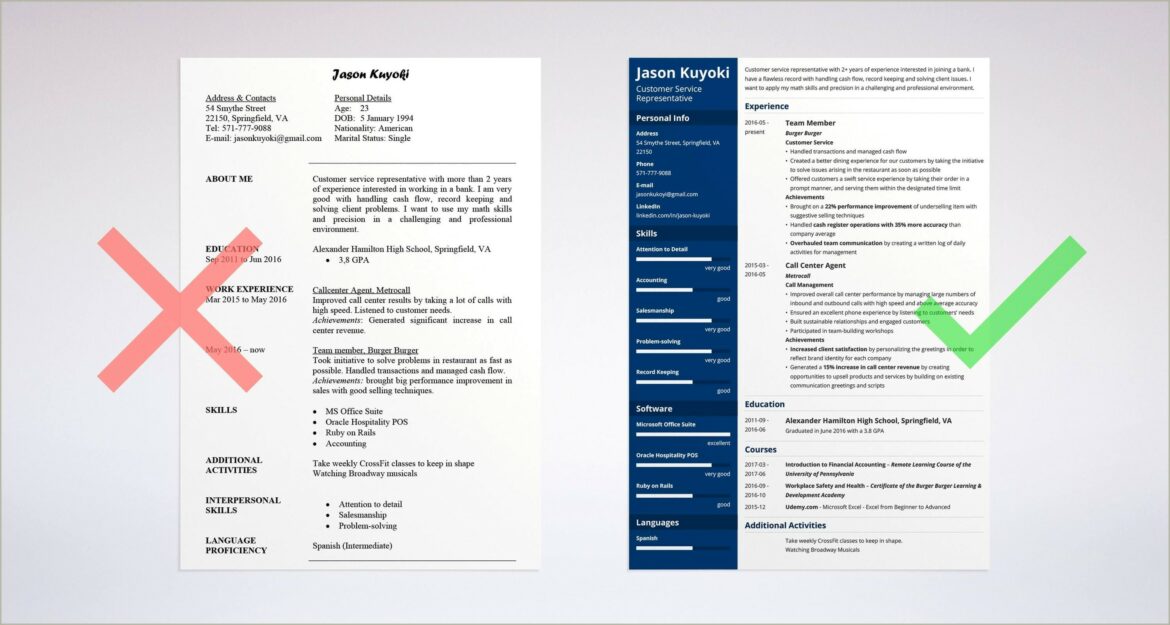 Resume To Get A Bank Teller Job