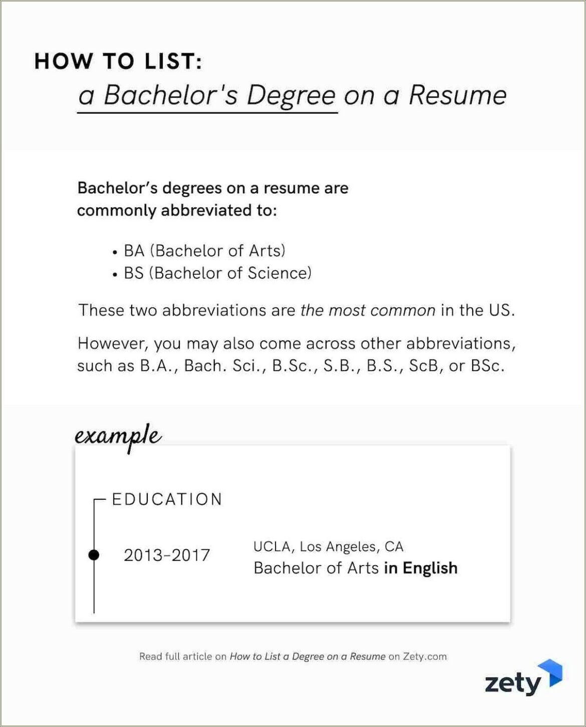 Resume With Grad School In Progress