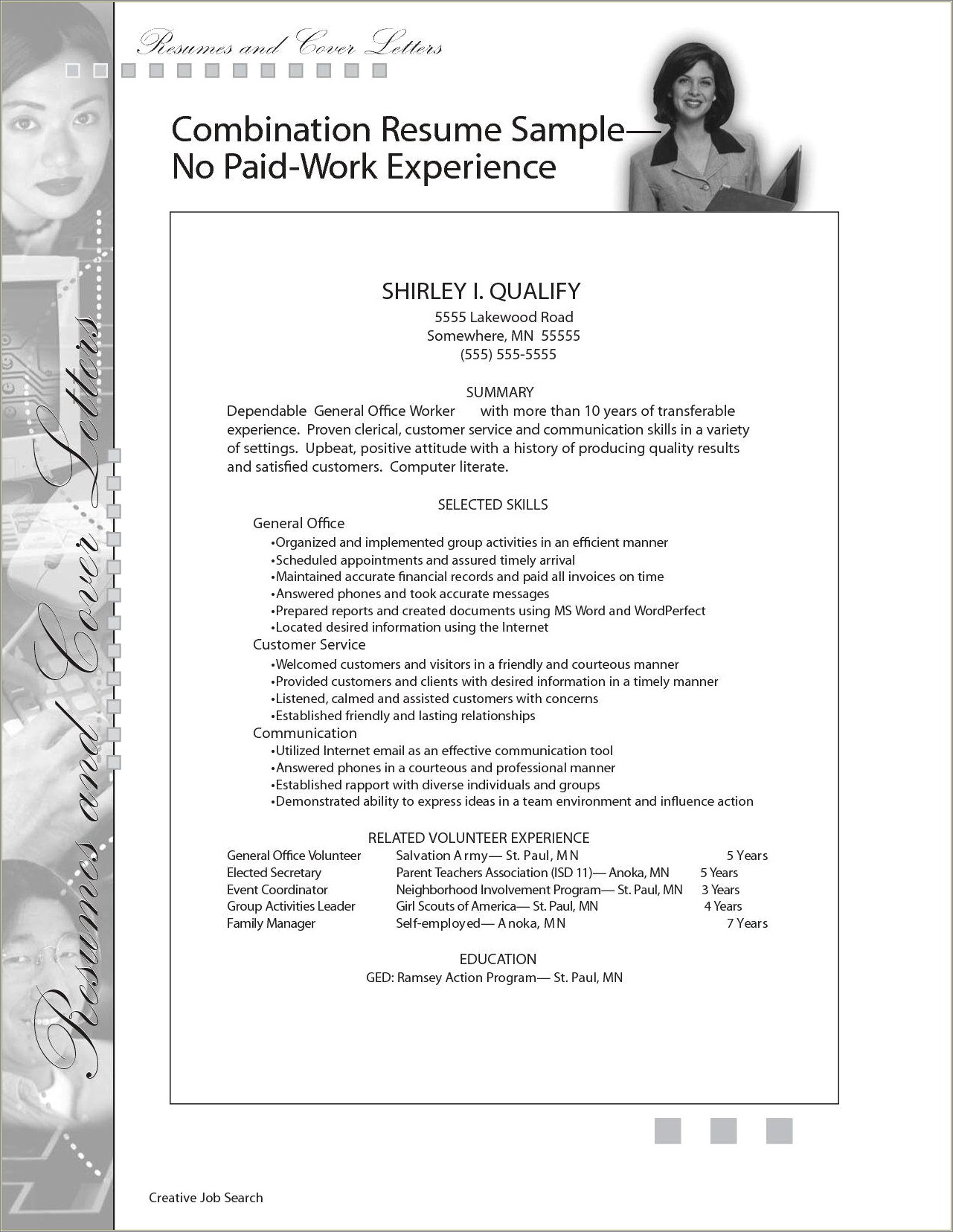 Resume With No Work Experience No Volunteer