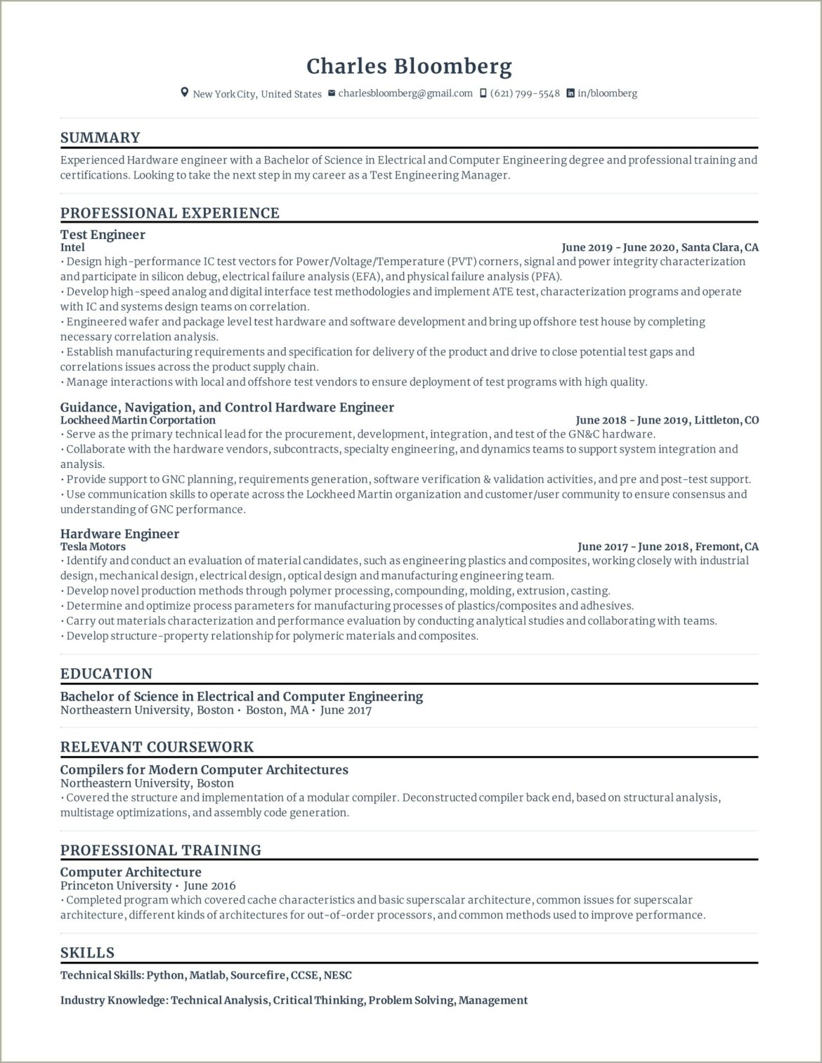 Resume With Summary Critical Thinking As Computer Science