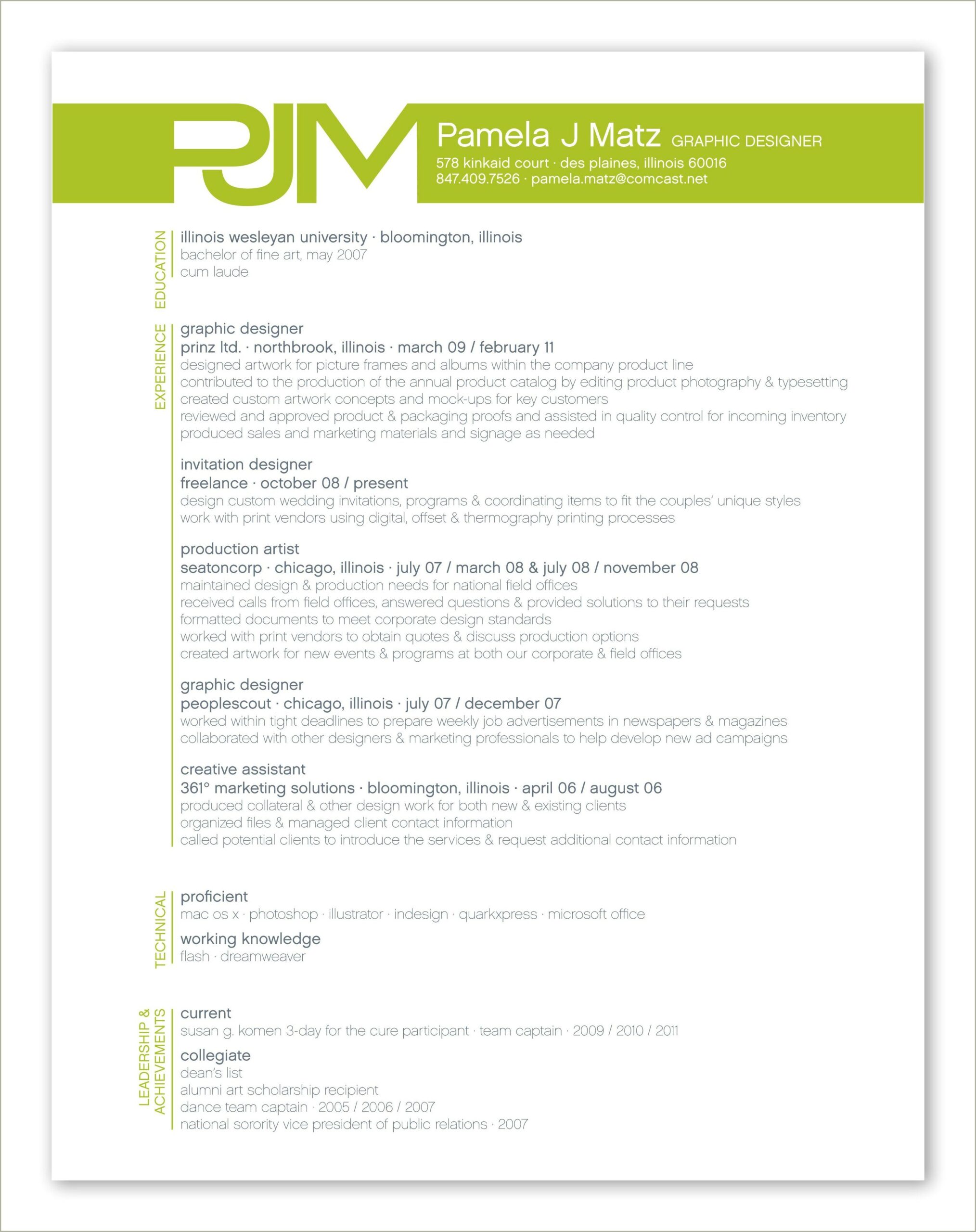 Resume Wording For Graphic Design Catalog Designer