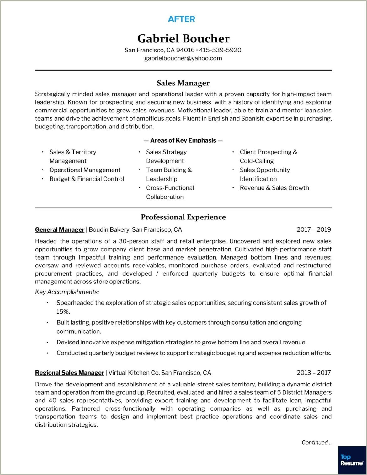 Resume Work For Working In Teams