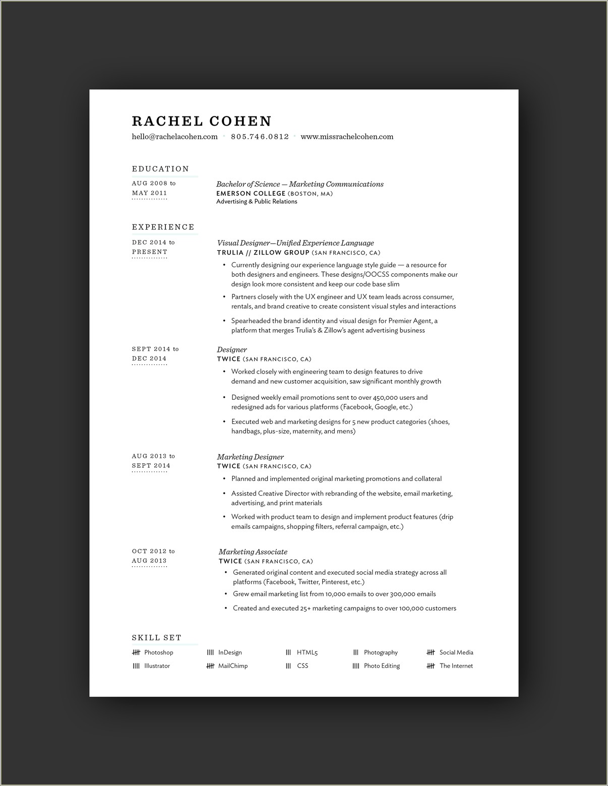 Resume Worked For Same Company Twice