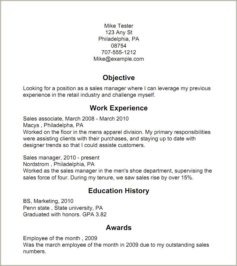 Resume Worked Through A Massive Transition