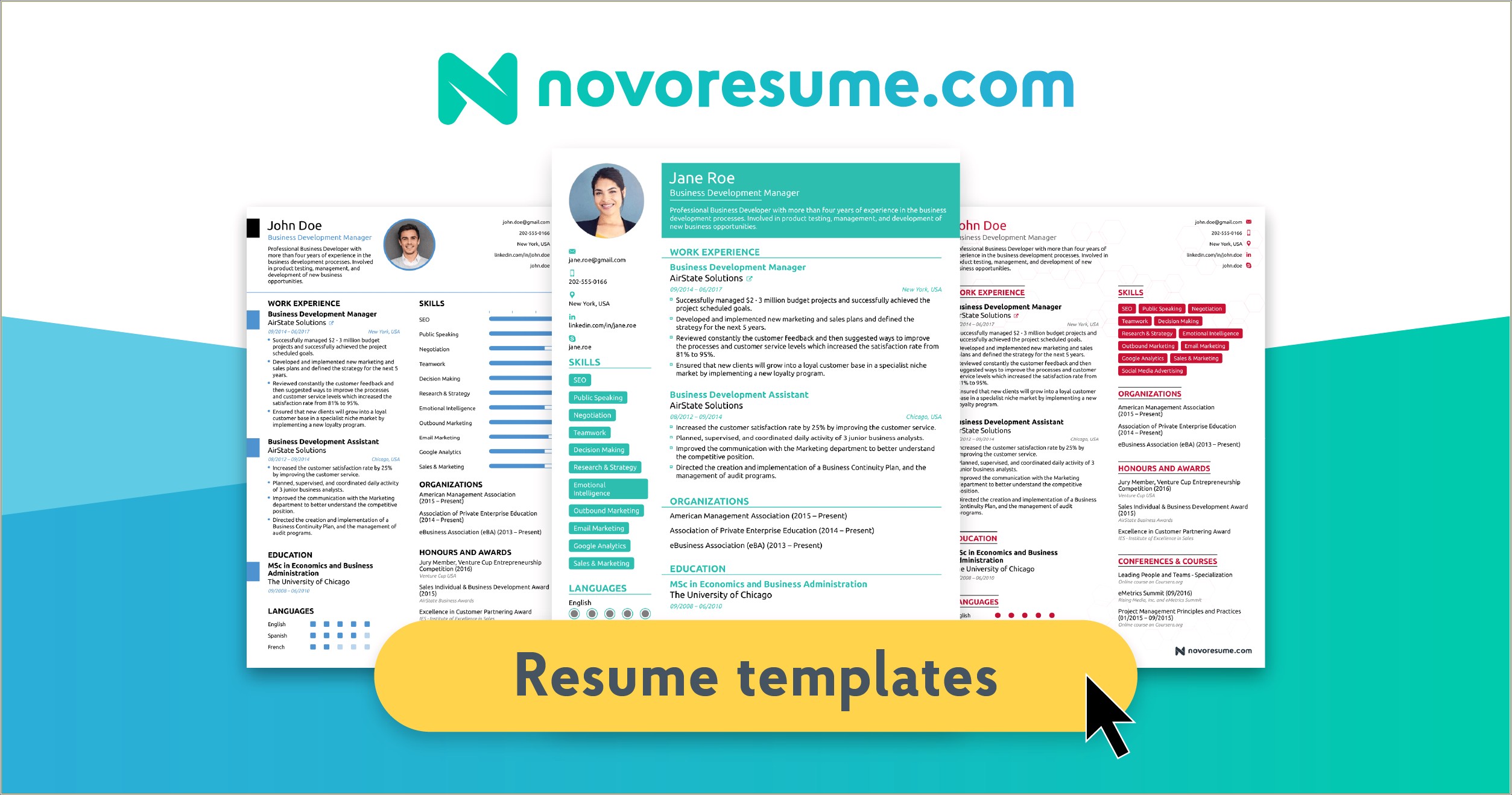 Resume Writer Get The Job Service Website Template