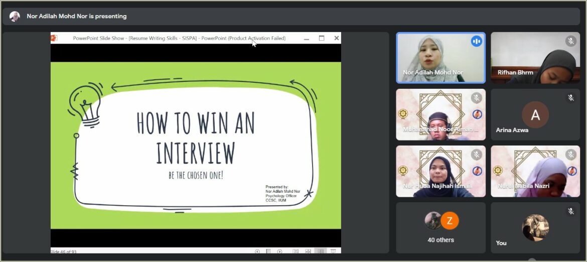 Resume Writing And Interview Skills Powerpoint