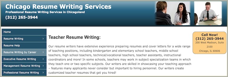 Resume Writing Services For School Teachers