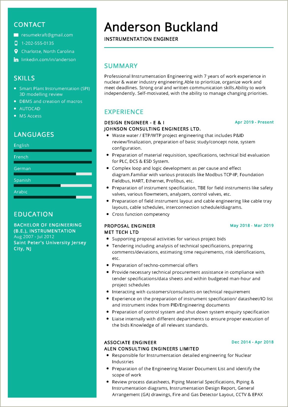 Resume Writing With 5 Years Experience Engineer