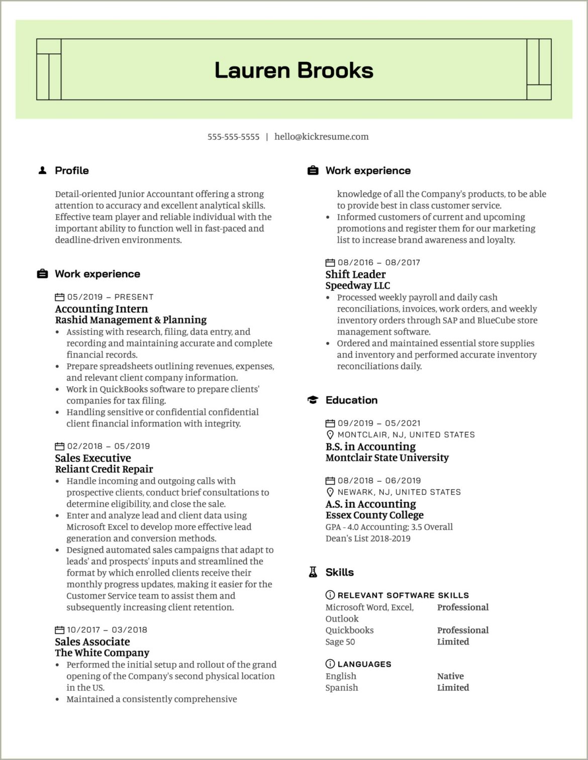 Resumes 2019 Examples For Retail Management