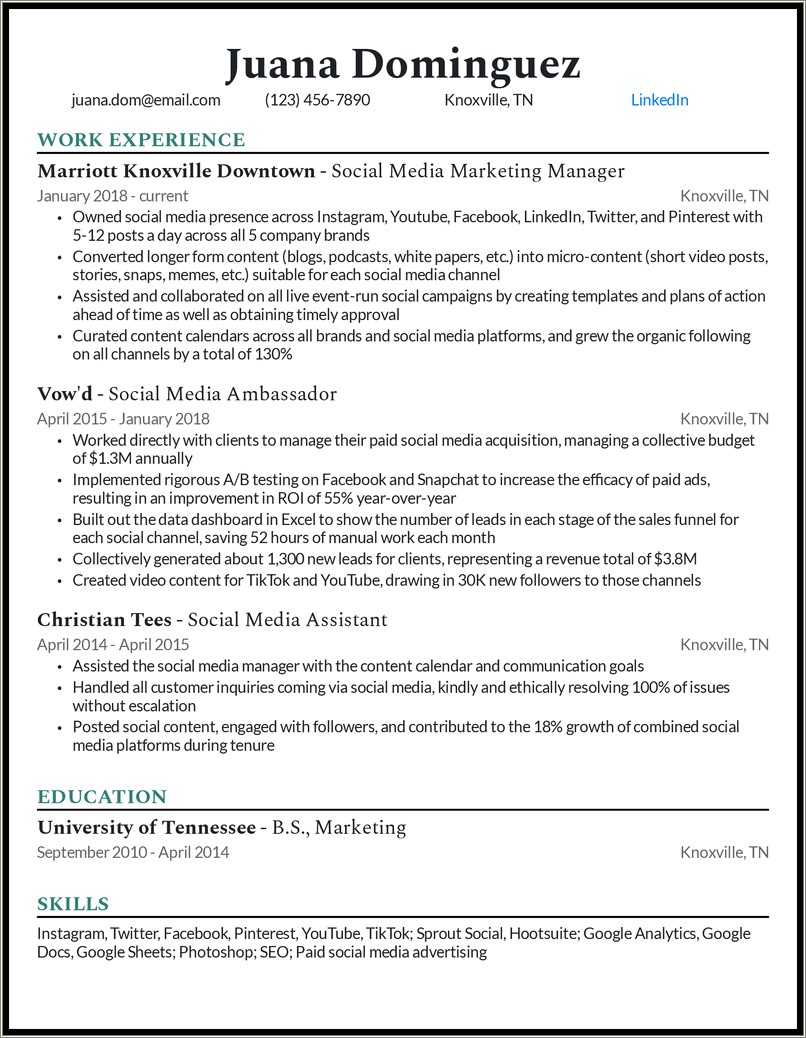 Resumes For Social Media Strategist Jobs