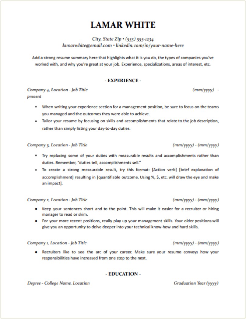 Resumes Highlights For Future School Administrator