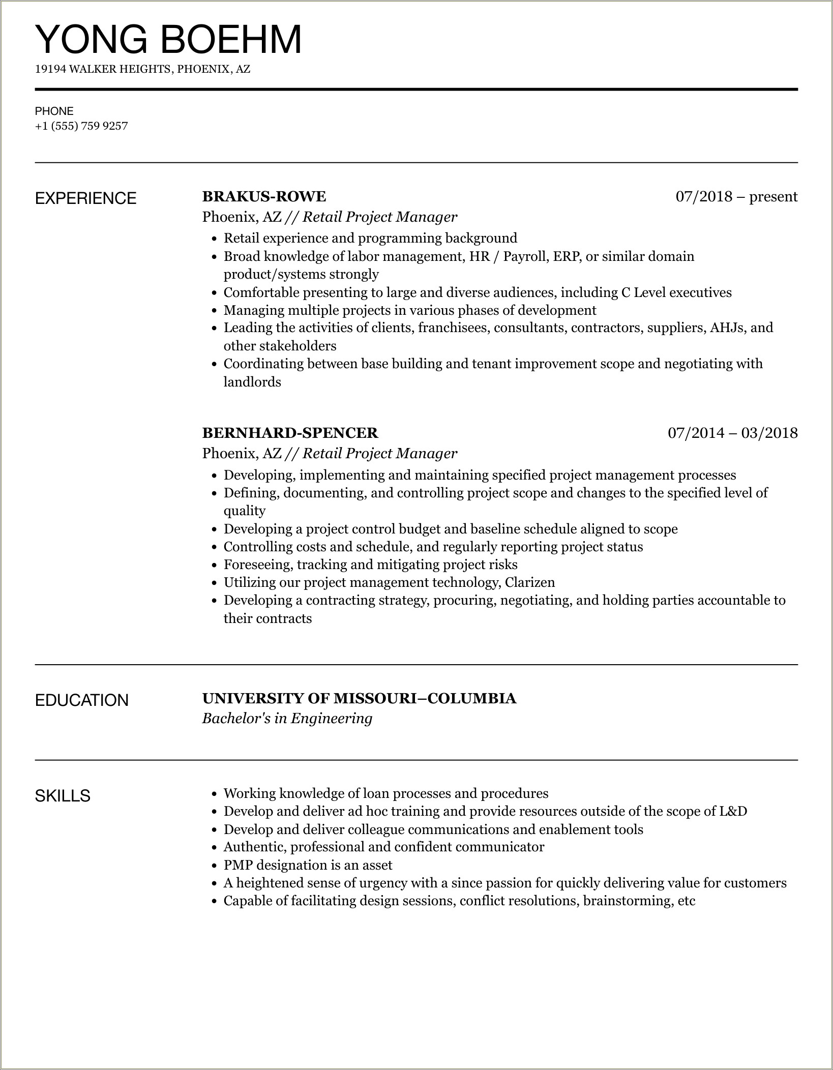 Retail Job Resume Conflict Resolution Customer