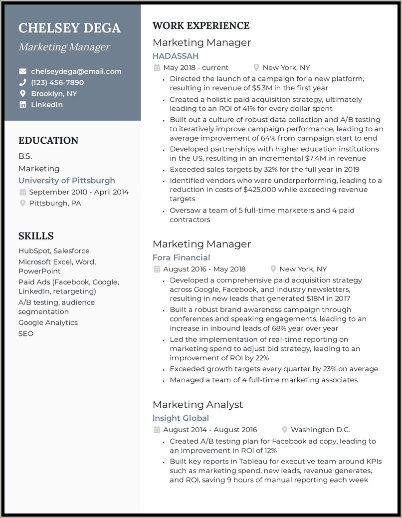 Revenue Officer Job Description For Resume