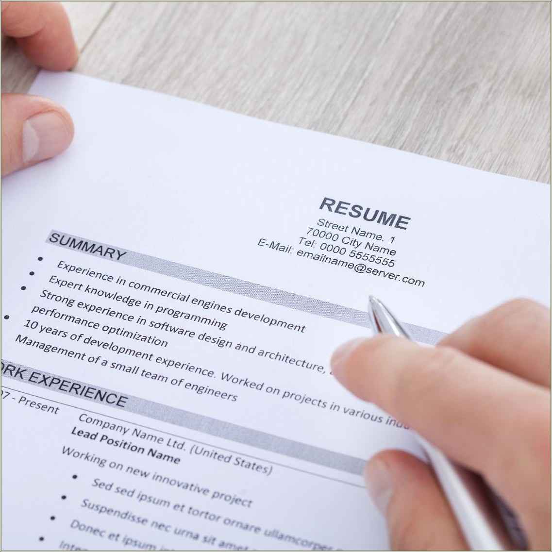 Reviewing Programs Resume For Job Search