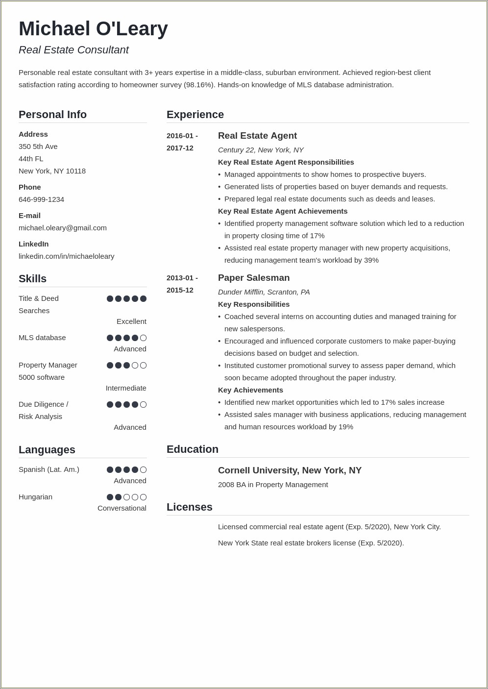 Right Of Way Agent Resume Examples