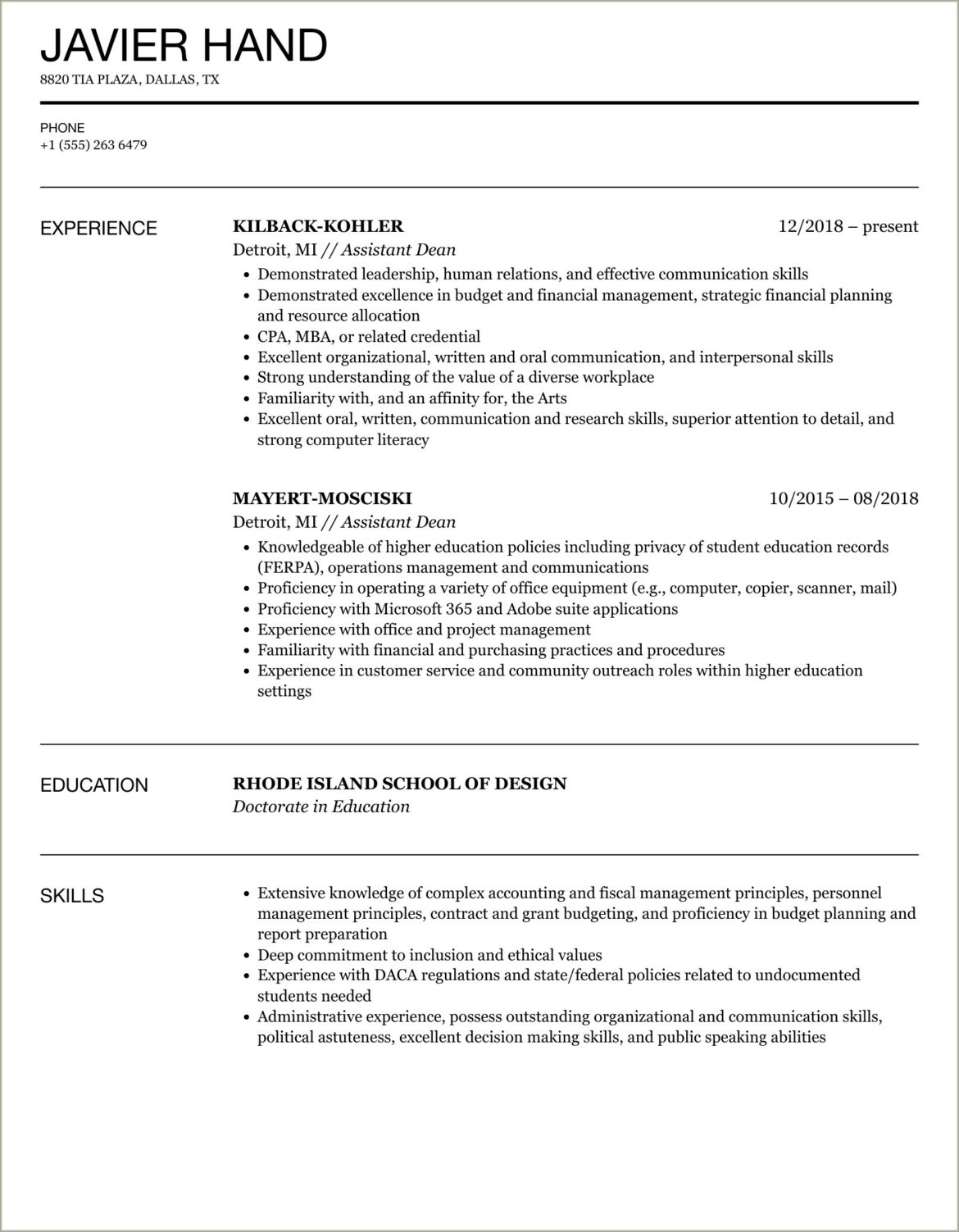 Risk Manager On Resume Greek Life