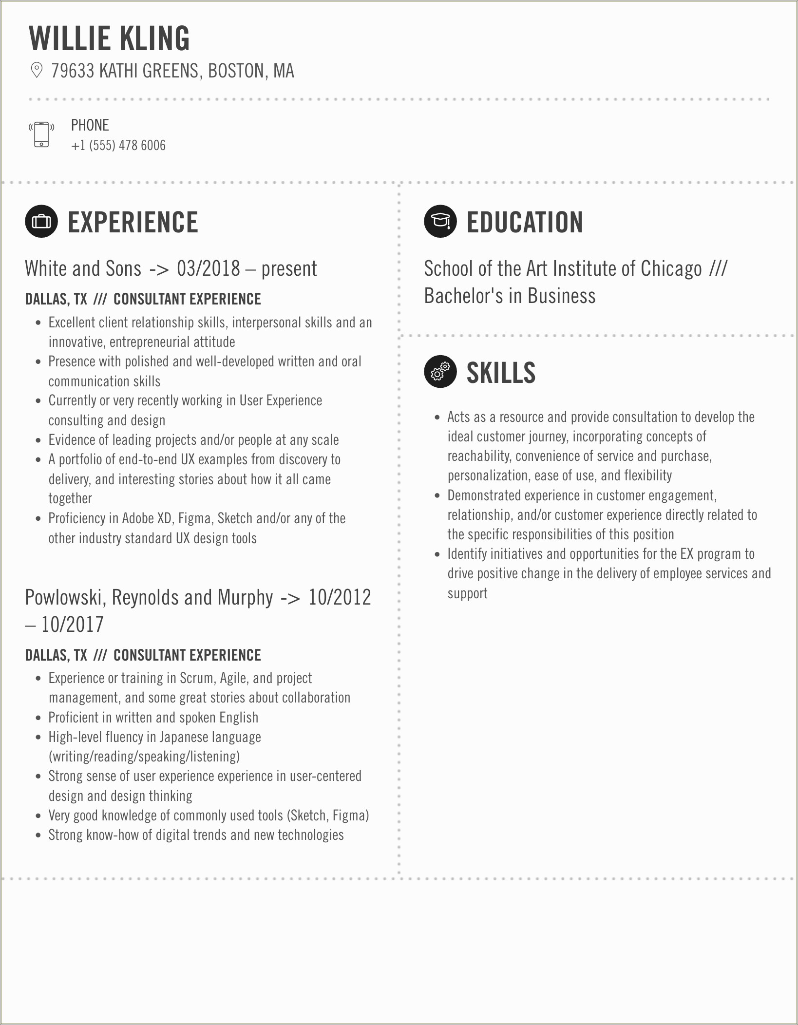 Rodan And Fields Consultant Job Description Resume