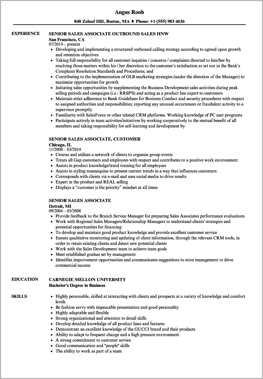 Sales Associate For Office Depot Resume Template
