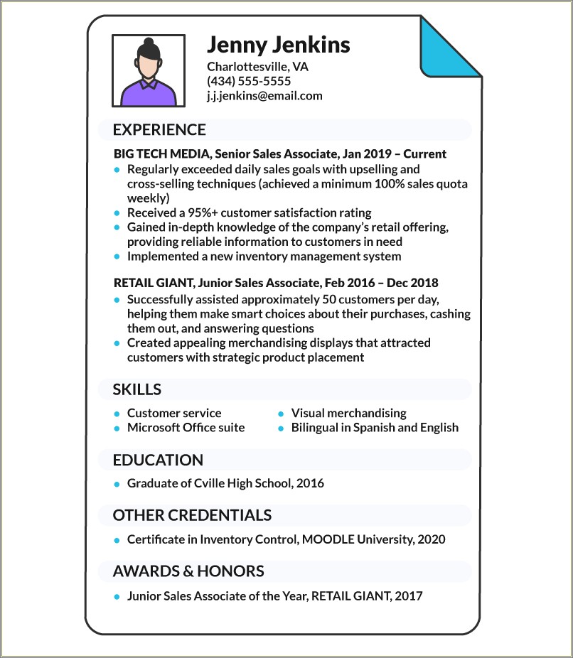 Sales Associate Skills Learned On Resume