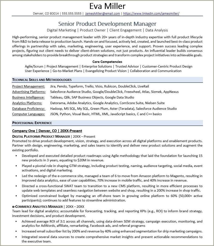 Sales Force Proficiency As Skill In Resume