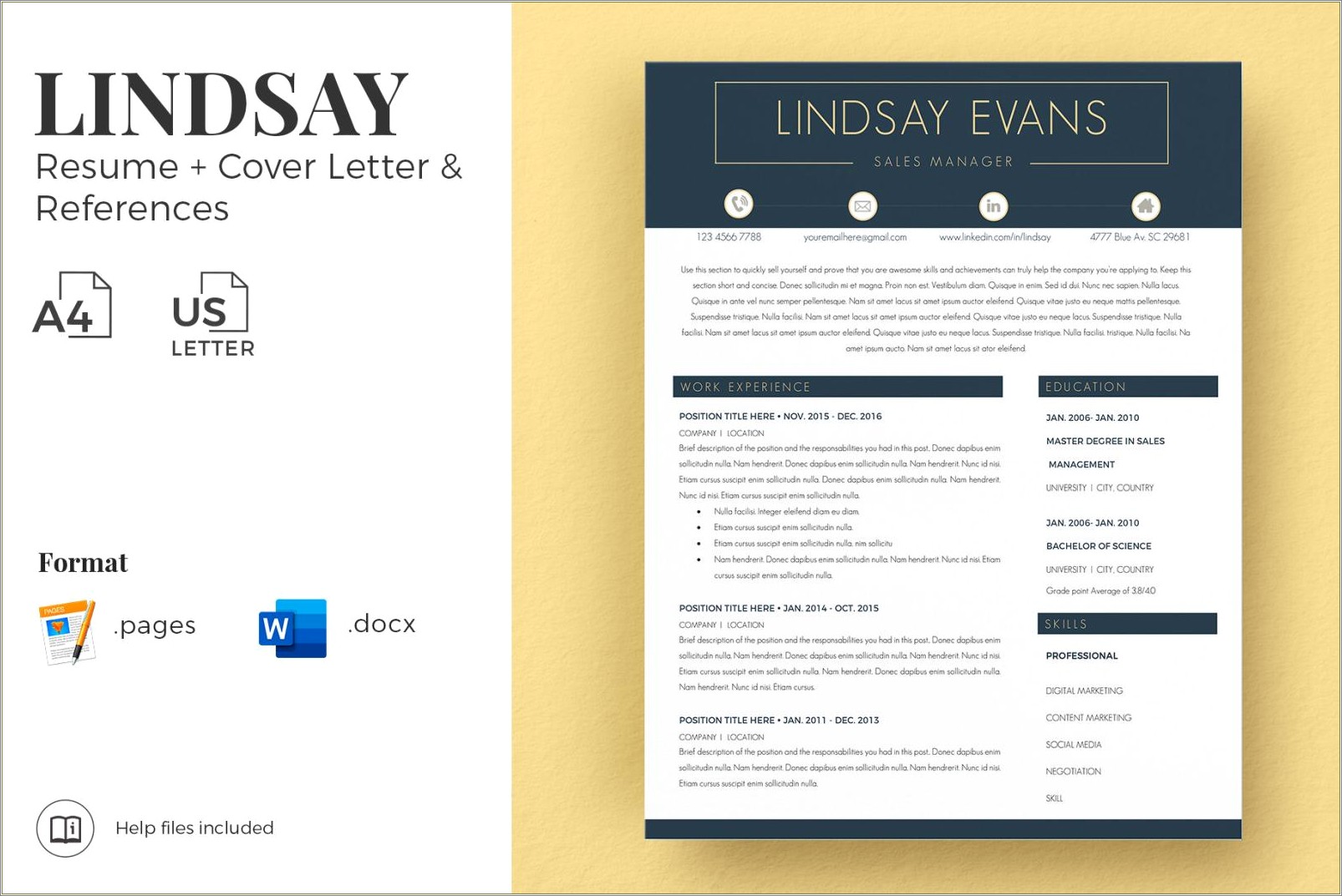 Sales Manager Resume Cover Letter Sample