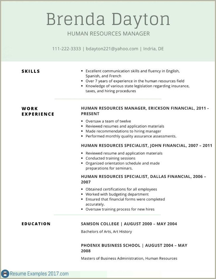 Sales Resume Summary Of Qualifications Examples 2017