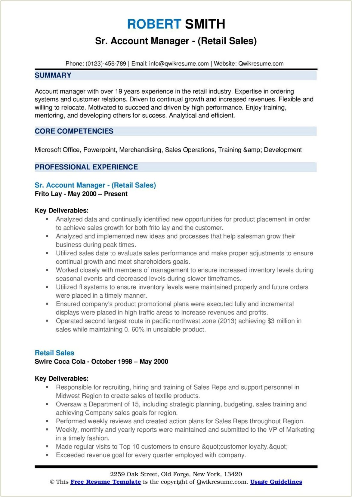 Sales To Customer Success Manager Resume