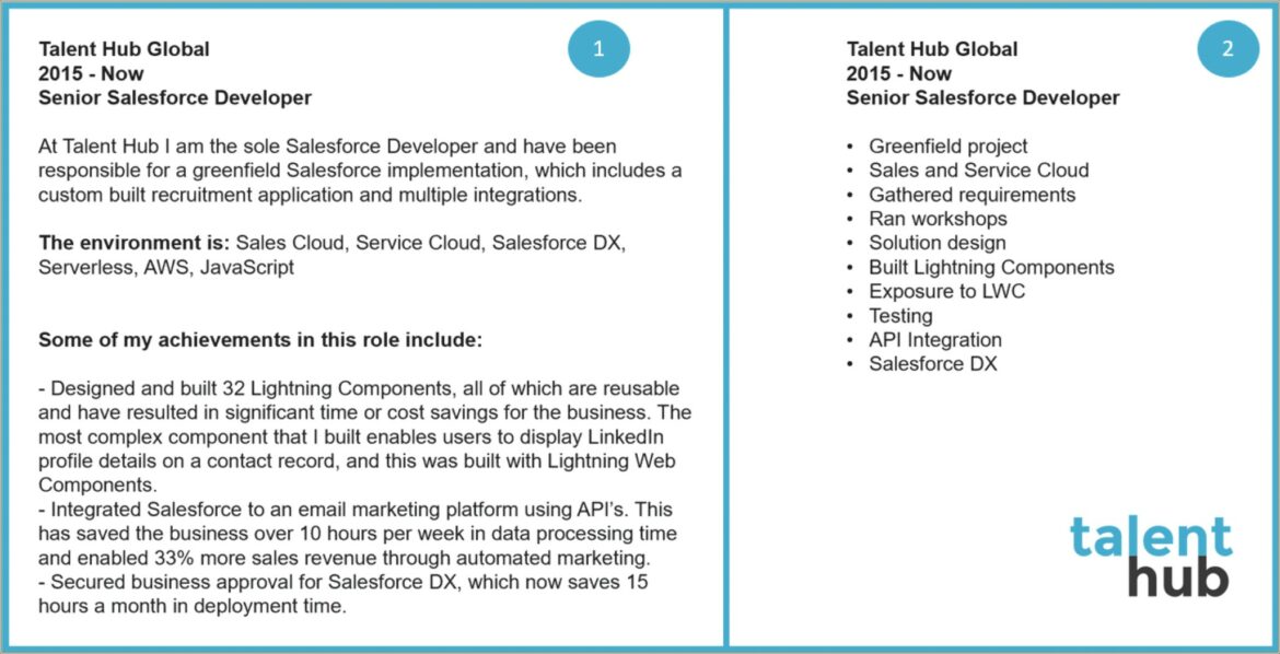 Salesforce Delphi Template For A Group Resume