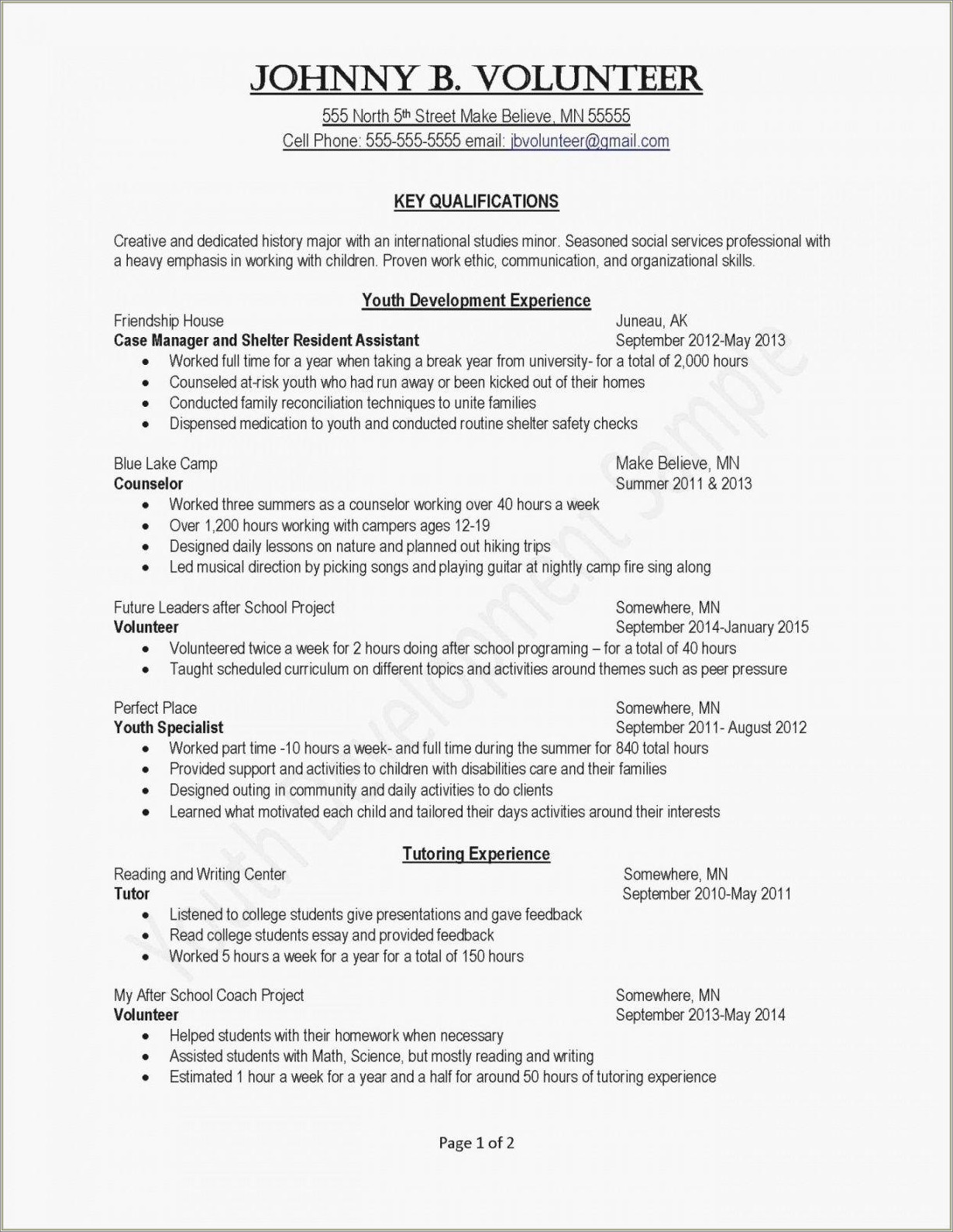 Sample Business Plan For Resume Service