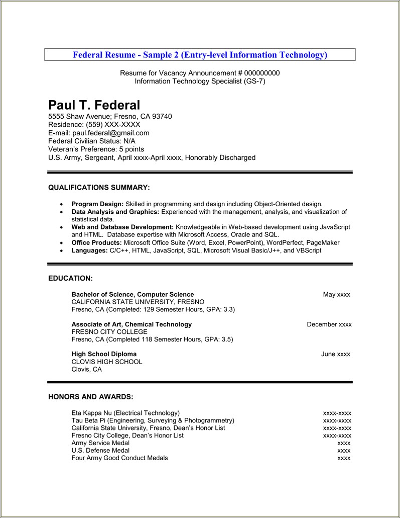 Sample Computer Enginerring Resume Entry Level