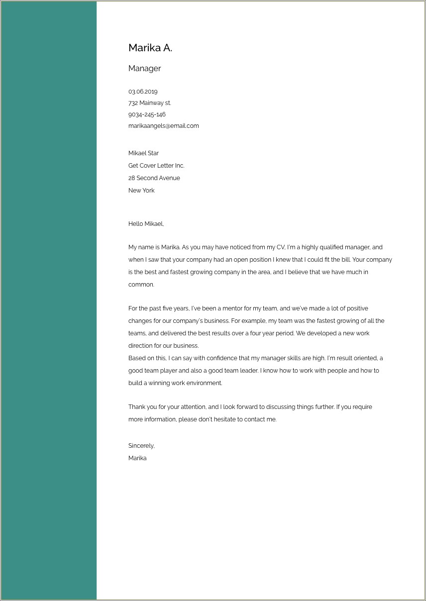 Sample Cover Letter For Resume Receptionist