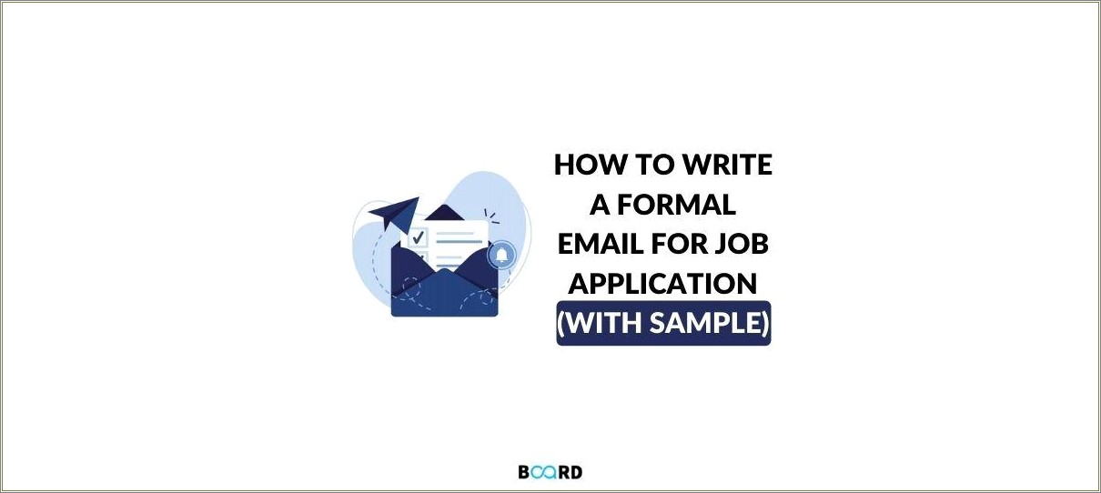 Sample Email For Sending Resume Templates