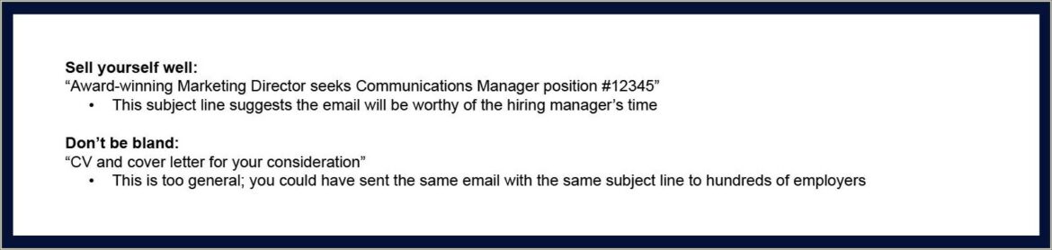 Sample Email Text For Sending Resume