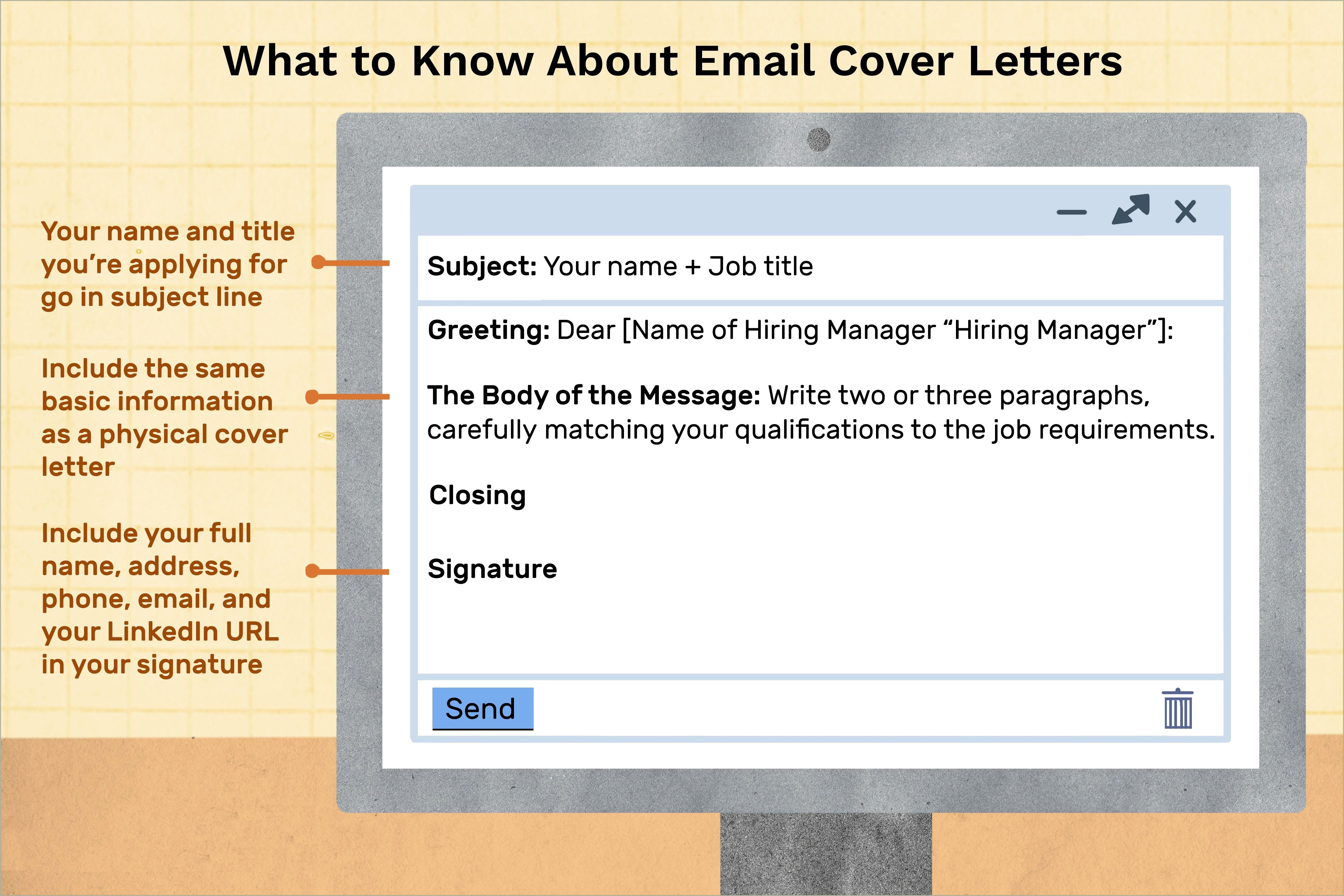 Sample Email To Send Resume For Internship