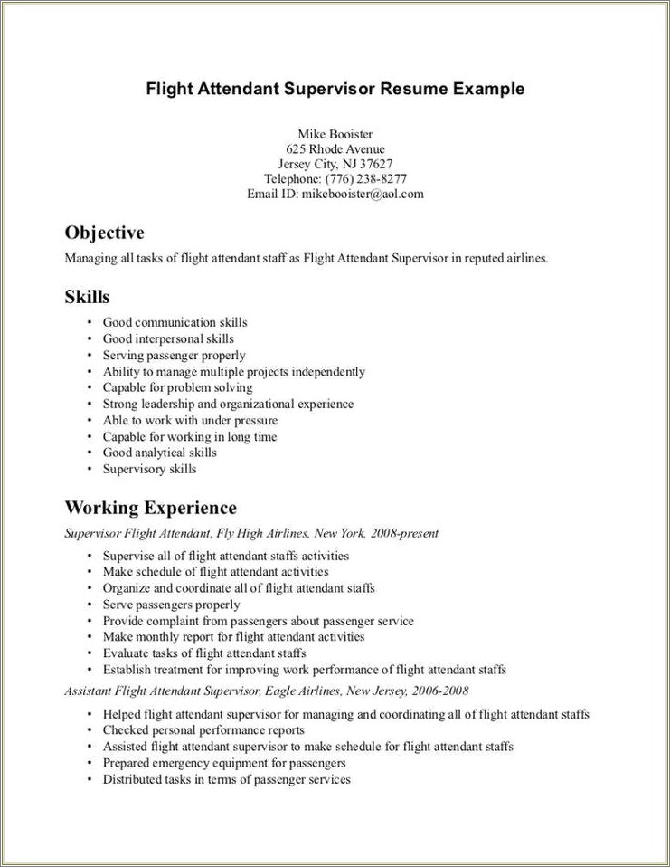 Sample Entry Level Resume With No Work Experience