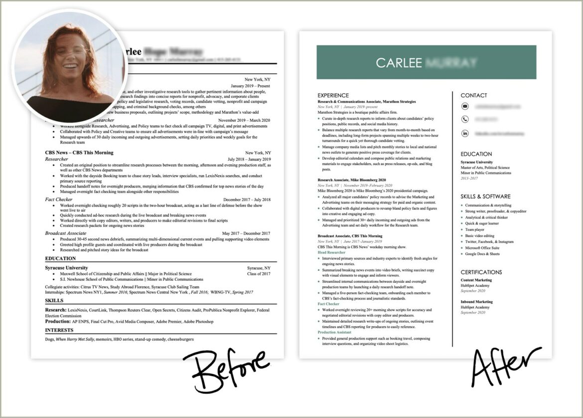 Sample Federal Resume Narrative And Bullet