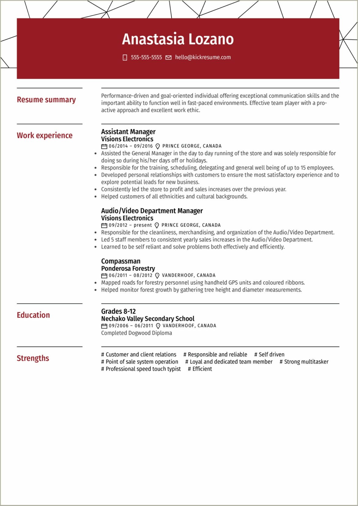 Sample Functional Resume Customer Service Representative