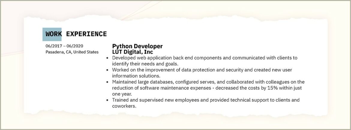 Sample Java Resume For 15 Years Experience