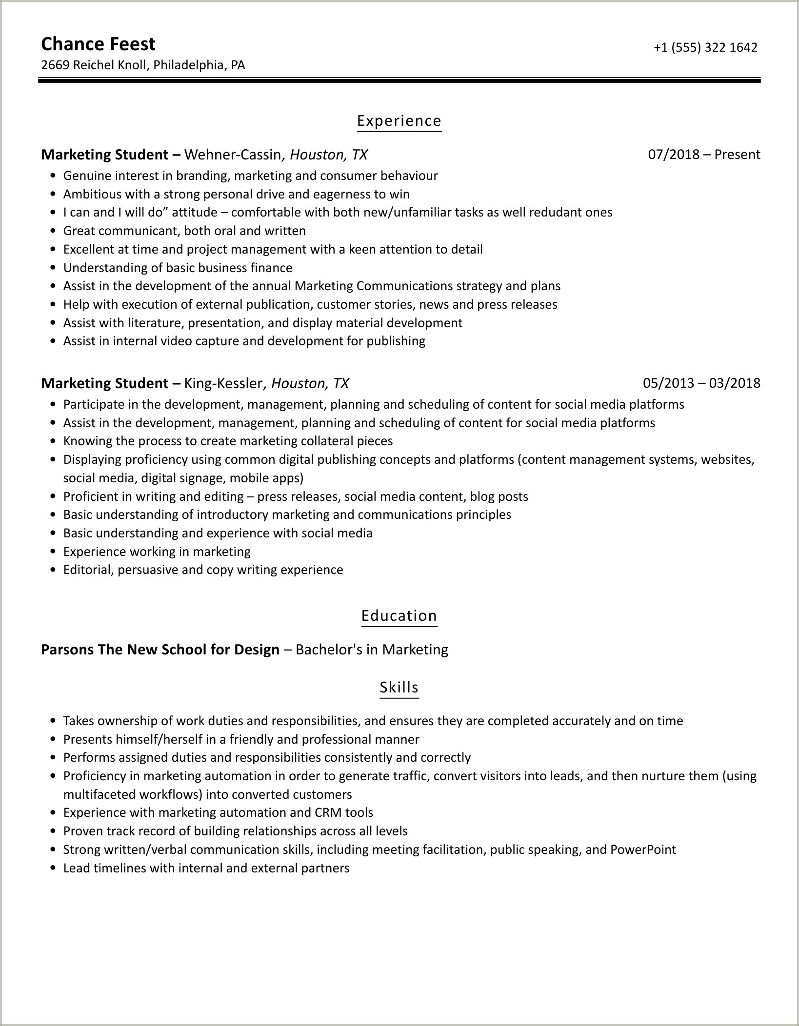 Sample Objectives In Resume For Ojt It Students