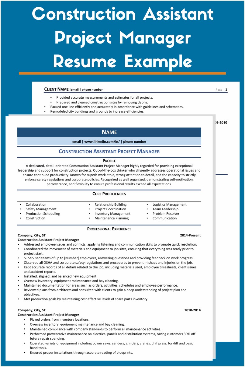 Sample Of Resume For Logitics Manager Position