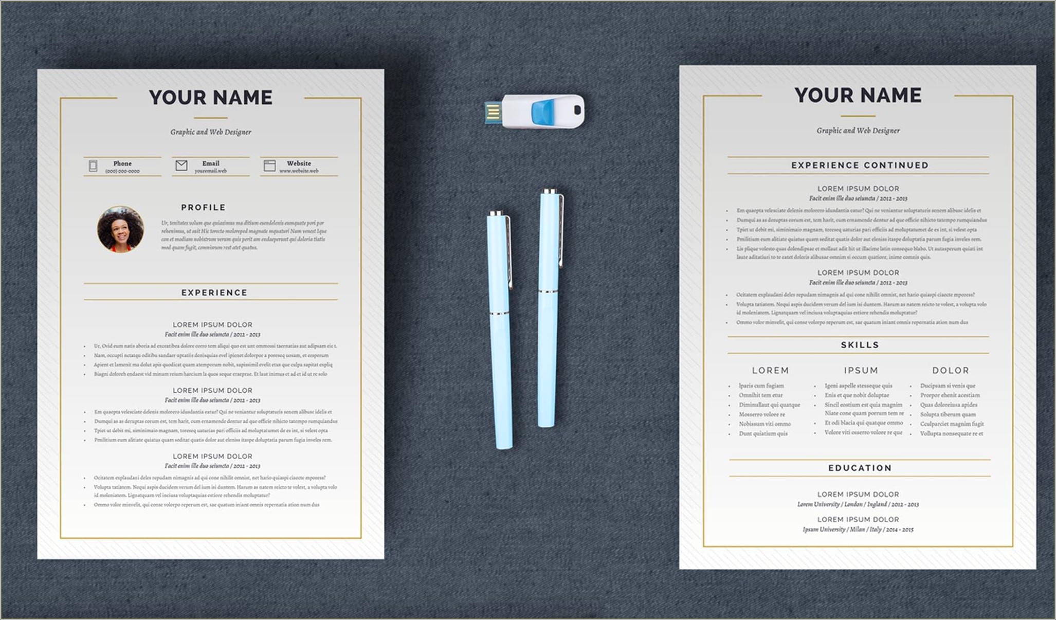 Sample Of Resume In Indesign For Two People