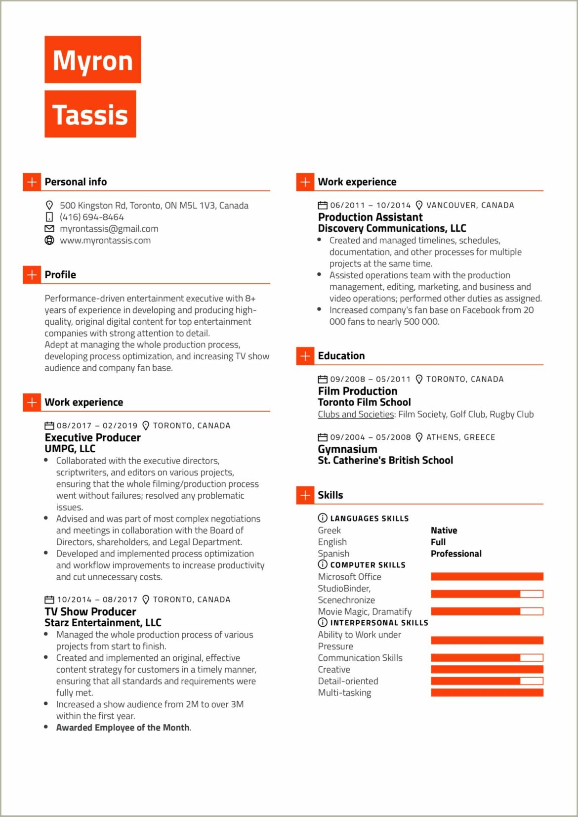 Sample Resume Board Of Directors Position