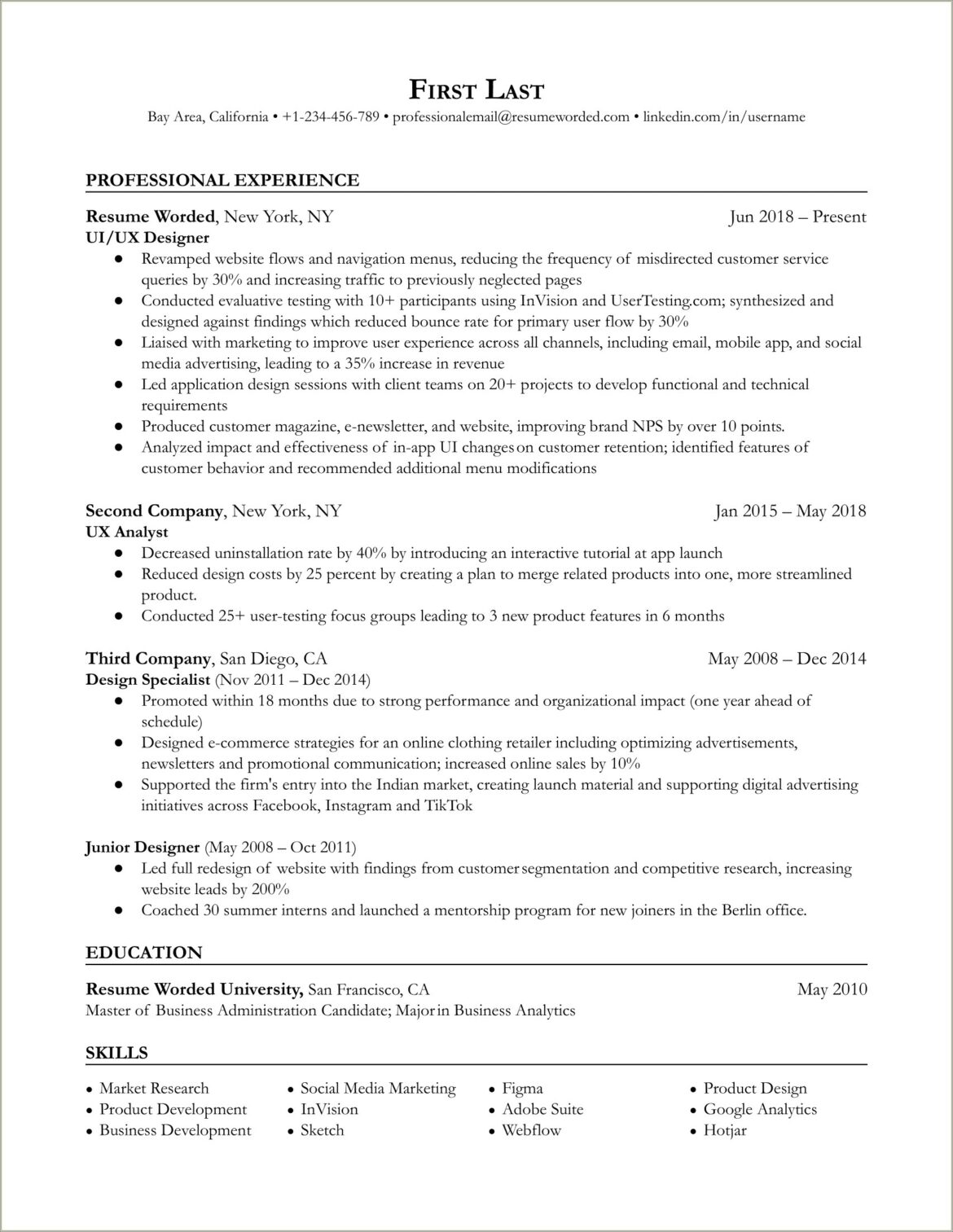 Sample Resume Cover Letter Ui Developer