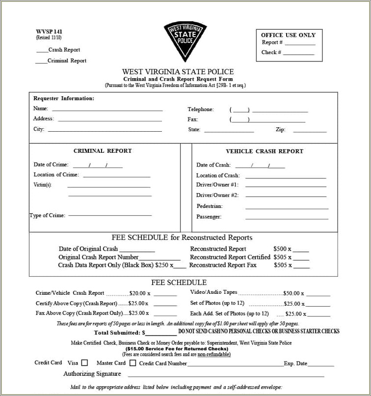 Sample Resume Fake Police Report Template