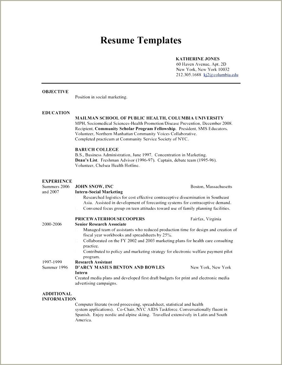 Sample Resume For 16 Year Old