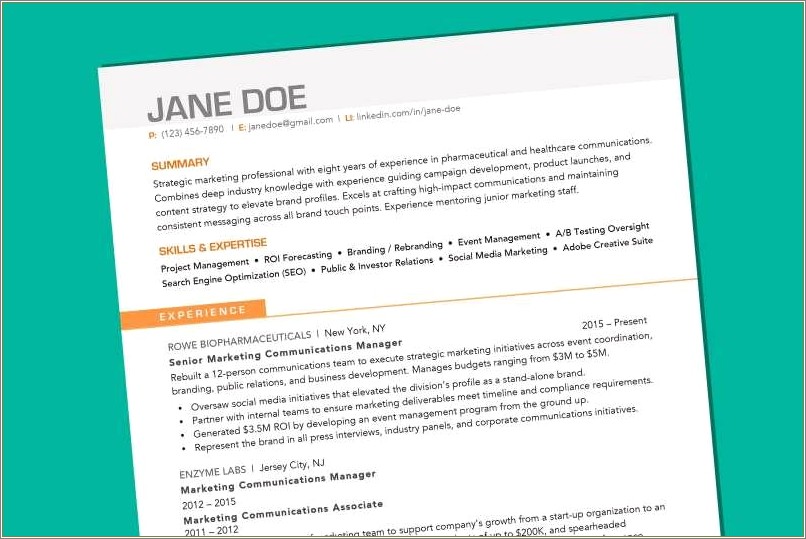 Sample Resume For 60 Year Old