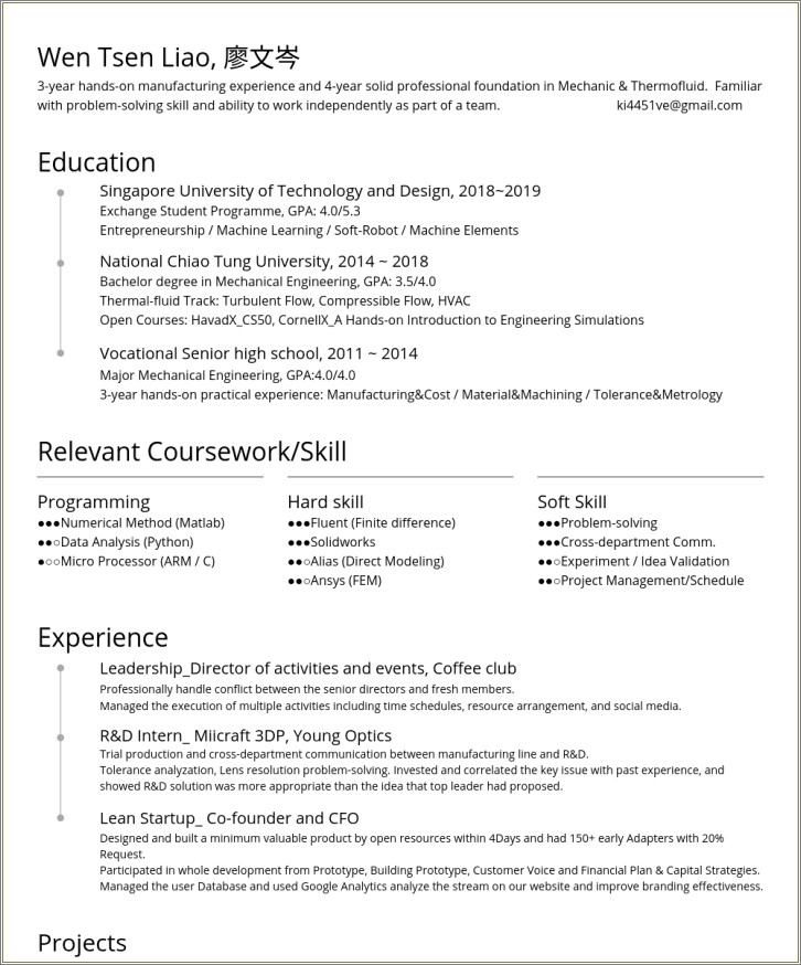 Sample Resume For A Retired Person