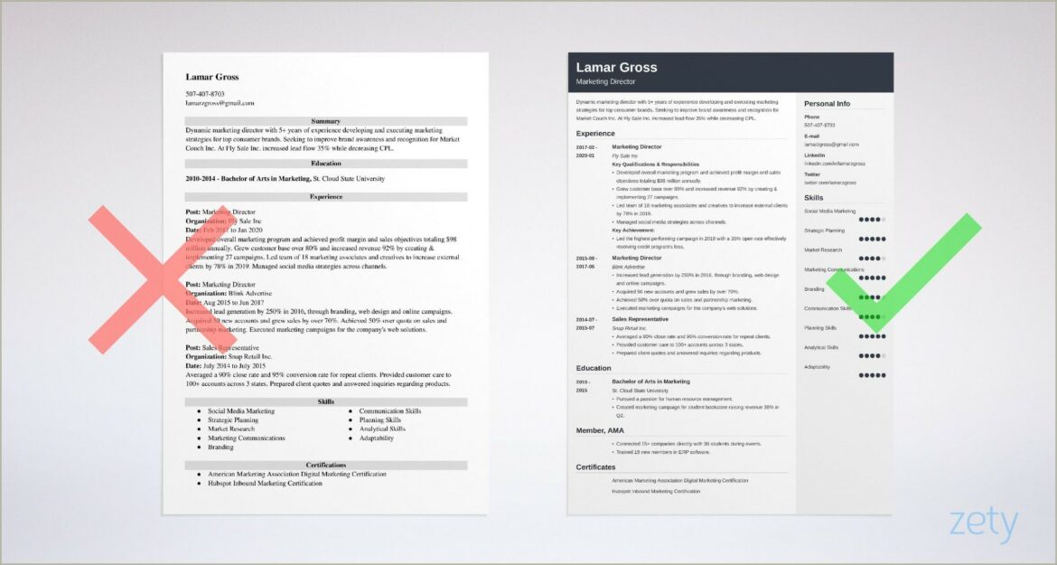 Sample Resume For A Vp Of Marketing