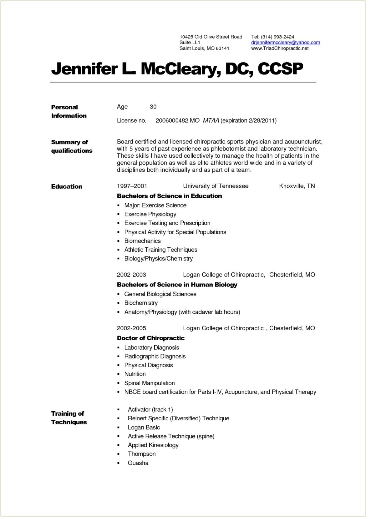 Sample Resume For After Medical School