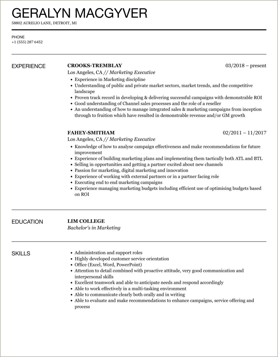 Sample Resume For Applying Deck Cadet